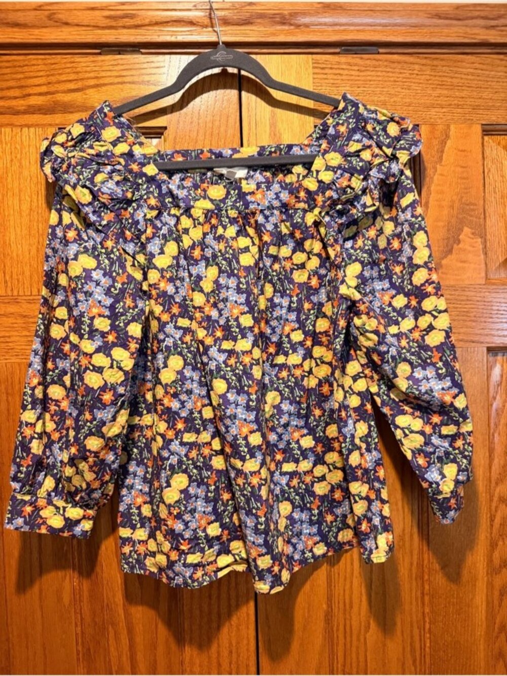 Entro Floral Blouse Size Large